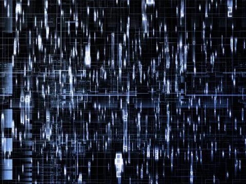 Complex Network Illustrazione stock