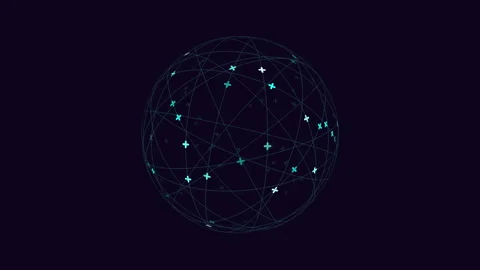 Complex network of interconnected nodes a visual representation Vídeo Stock 263537205