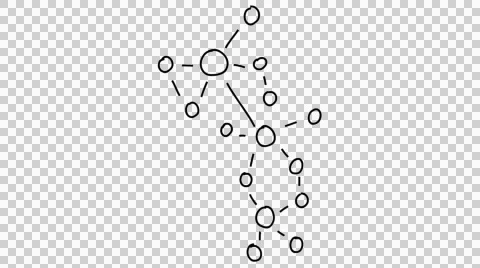 Complex Networking line drawing color illustration animation trasnpare Stock Footage 43697030