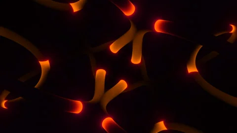 Complex neuron network system work in brain, abstract background. Design Stock Footage 246778375
