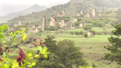 The complex of old Egikal Towers Stock Footage 274266962