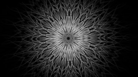 Complex ornamental floral pattern - seamless looping (FULL HD) Video stock 95731232