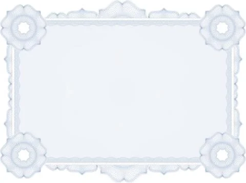 Complex Ornate Certificate - Diploma Stock Illustration