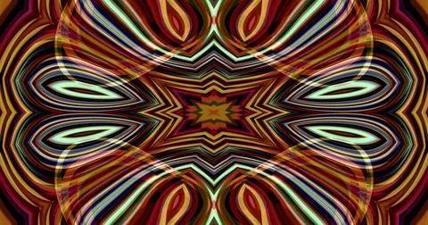 Complex Pattern Dark Muted Wave Psychedelic Trippy Stock Illustration
