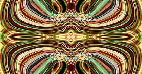 Complex Pattern Dark Muted Wave Psychedelic Trippy Stockillustratie