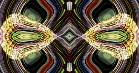 Complex Pattern Dark Muted Wave Psychedelic Trippy Illustrazione stock