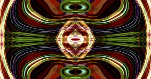 Complex Pattern Dark Muted Wave Psychedelic Trippy Stock Illustration