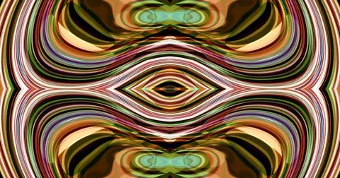 Complex Pattern Dark Muted Wave Psychedelic Trippy Illustrazione stock