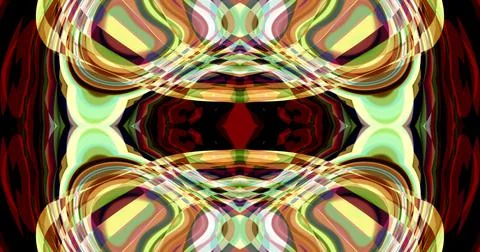 Complex Pattern Dark Muted Wave Psychedelic Trippy Stockillustratie