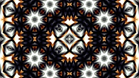 Complex Pattern Elegant Color Abstract Geometric Pattern Loop Decor Stock Footage 167531404