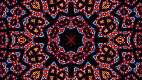 Complex Pattern Tile Background Loop Stock Footage 144119295