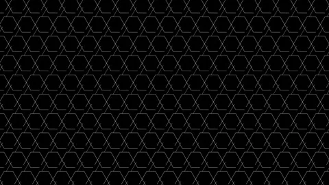 Complex Patterns on black background with two polygons in white.  Stock Footage 280253177