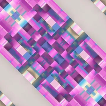 Complex Procedural 3D Architectural Node with Gold Accents Stock Illustration