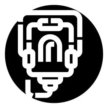 Complex processing workflow creating intricate abstract connection system Stock Illustration