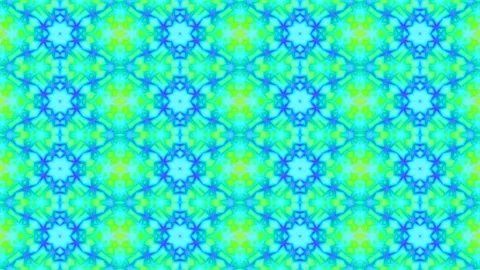 Complex Psychedelic Patel Color Pattern Tile Background Loop Видео 144090253