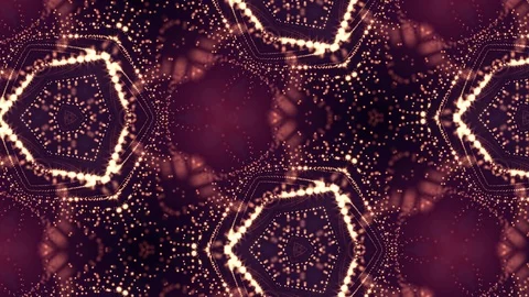 Complex red composition of particles that form cells. 3d looped smoothed Stock Footage 111342928