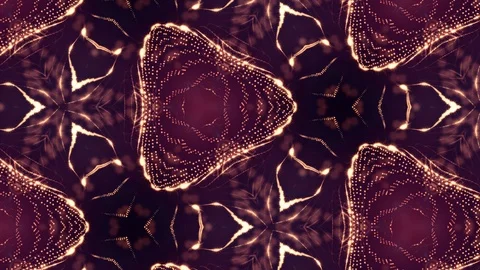 Complex red composition of particles that form cells. 3d looped smoothed Stock Footage 111343868