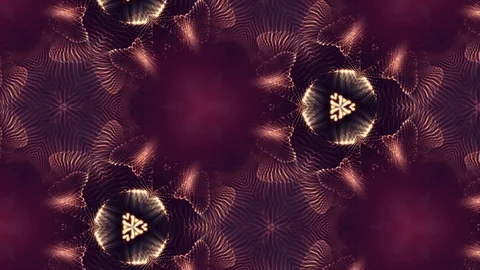 Complex red composition of particles that form cells. 3d looped smoothed Stock Footage 111343985