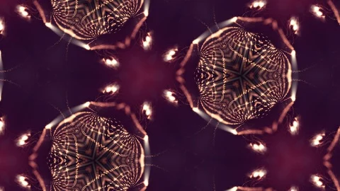 Complex red composition of particles that form cells. 3d looped smoothed Stock Footage 111344672