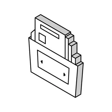 Complex report isometric icon vector illustration Stock Illustration