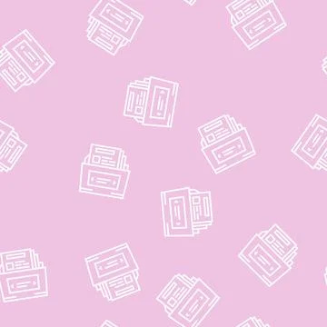 Complex report line seamless pattern Stock Illustration