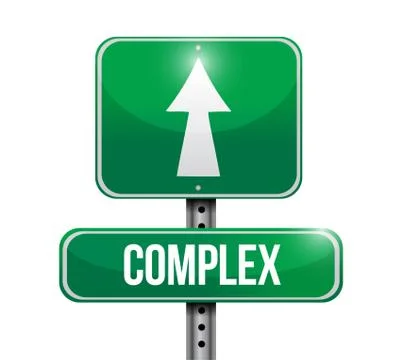 Complex road sign illustration design Stock Illustration