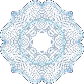 Complex Rosette Pattern Stock Illustration