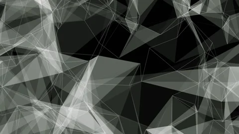 Complex rotating digital shapes with a colorful gradient Stock Footage 161234719