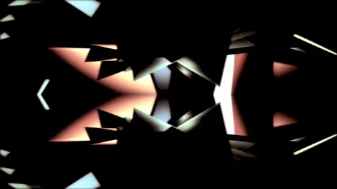 Complex Of Shapes EDM Club Visual Stock Footage 120786922
