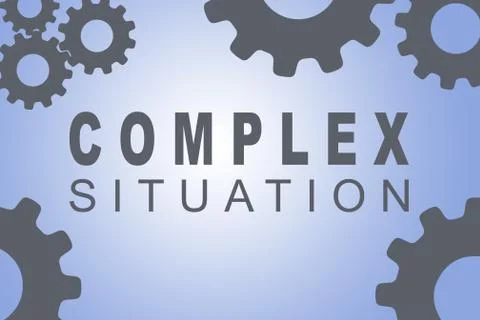 Complex Situation concept 스톡 일러스트