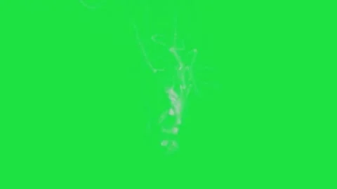 Complex Smoke Wisps Animation Effect Overlay Isolated On Green Screen Stock Footage 303388668