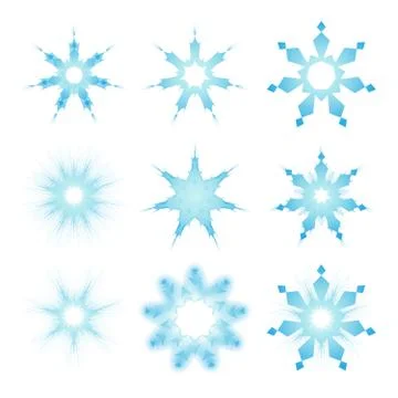 Complex snowflake Stock Illustration
