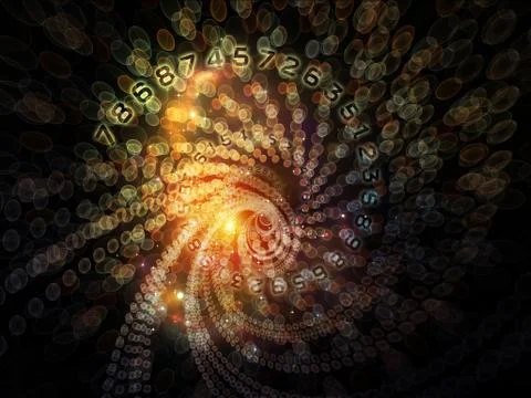 Complex Spiral Stock Illustration