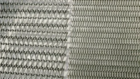 Complex structural patterns of wire are used in chemical industry as a catalyst Stock Footage 333327245