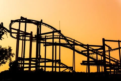 Complex structure made of durable steel. Foto stock