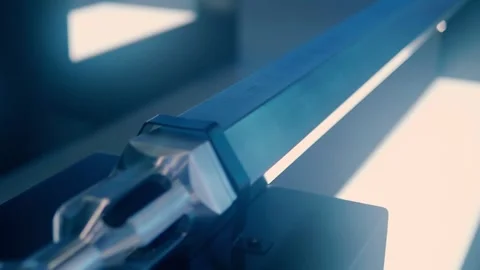 The complex structure of the nuclear reactor fuel assembly Stock Footage 323856935