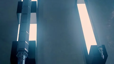 The complex structure of the nuclear reactor fuel assembly Stock Footage 323857062