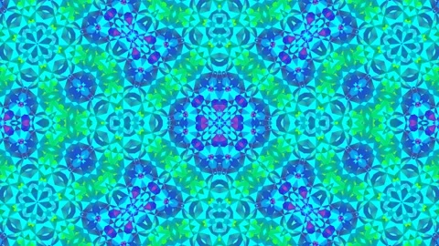 Complex Symmetric Tile Pattern Seamless Loop Background Stock Footage 205532133