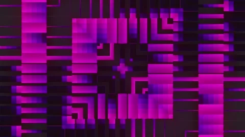 Complex, symmetrical pattern that resembles a maze. 3d rendering 4K Stock Footage 315153075