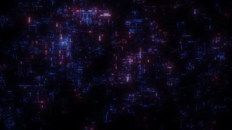 Complex Technology Background Loop 스톡 동영상 144141980