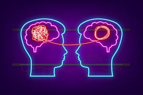 Complex think neon icon , great design for any purposes. Vector illustration. Stock Illustration