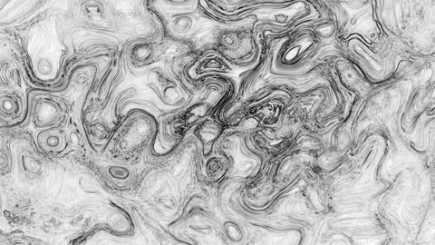 Complex Topographic Marble Swirl Texture Pattern Stock Footage 333659034