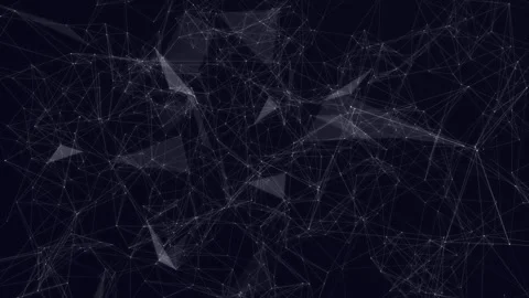 Complex Transforming Background of Lines, Triangles, and Dots. Stock Footage 153659066