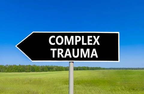 Complex trauma words symbol. Concept words Complex trauma on beautiful blac.. Photos