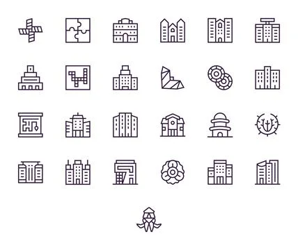 Complex Vector Graphics featuring 25 Regular Line Display Perfect High Reso.. Stock Illustration