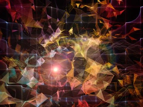 Complex Virtual World Stock Illustration