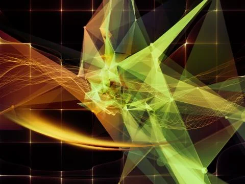 Complex Virtual World Stockillustratie