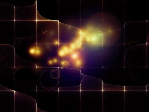 Complex Virtual World Stock Illustration