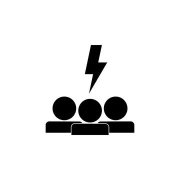 Complexities and strikes by the team icon. Elements of teamwork icon. Premium Stock Illustration