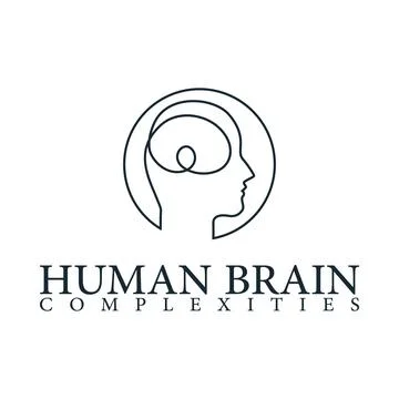 Complexities of human brain logo Stock Illustration